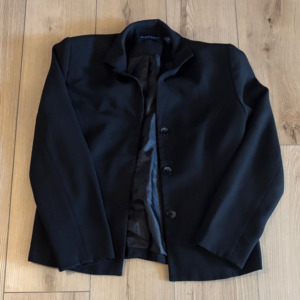 Karen Scott Black Women's Blazer Jacket